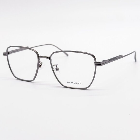 NEW BOTTEGA VENETA EYEGLASSES BV1015O 003 SILVER UNISEX EYEWEAR BOTTEGA VENETA - Picture 2 of 10